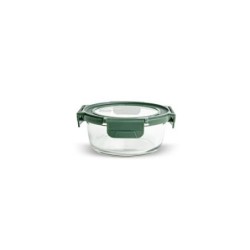 CONTENEDOR VIDRIO REDONDO 620ML C/TAPA 8588-V