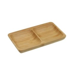 FUENTE 2 COMPARTIMENTOS BAMBU 17.5X10X2CM 19910303
