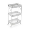 CARRO PLEGABLE METALICO BLANCO 45X29.5X77CM