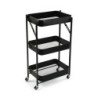 CARRO PLEGABLE METALICO NEGRO 45X29.5X77CM