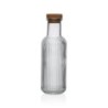 BOTELLA TRANSPARENTE RAYAS 1000ML 8.7X8.7X27.8CM
