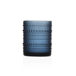 VASO CON DISEÑO AZUL 340ML 8X8X10 CAJA 6UDS