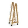 CARRO BAMBU 3 CESTAS BLANCA 35X26X86CM  21810131