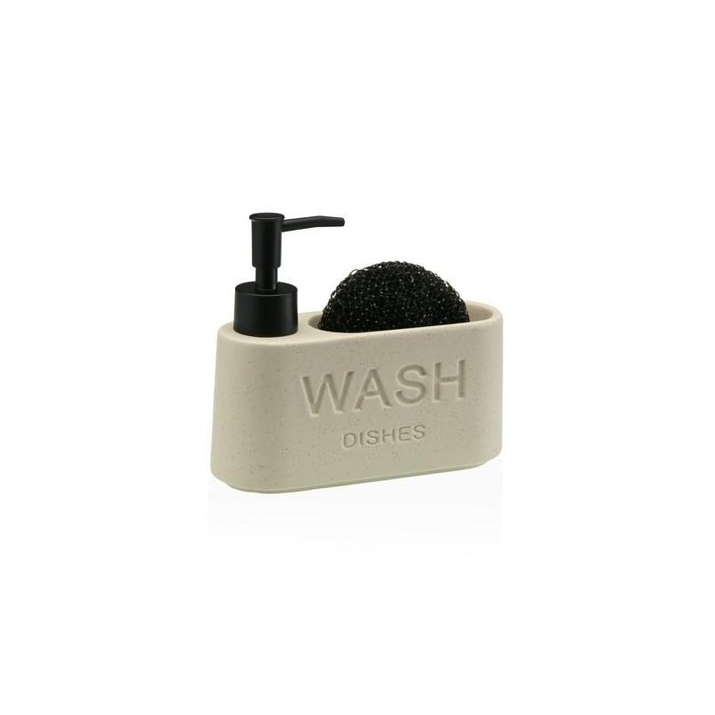 DISPENSADOR ESTROPAJERO BEIGE 17.3X6.3X15CM