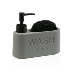 DISPENSADOR ESTROPAJERO GRIS 17.3X6.3X15CM