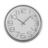 RELOJ COCINA PLATA 30CM  19520051