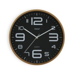 RELOJ PARED NEGRO 30CM  20550217