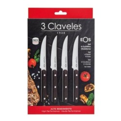 SET 4 CUCHILLOS CHULETEROS EOS 11,5CM 01483