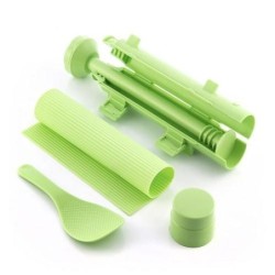 SET SUSHI CON RECETAS 3 PIEZAS VERDE V0103086