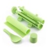 SET SUSHI CON RECETAS 3 PIEZAS VERDE V0103086