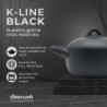 CACEROLA C/TAPA 28CM 7L K-LINE BLACK KLI0528