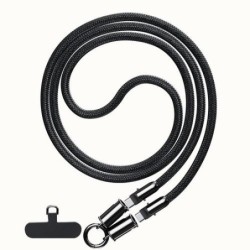 CORDON CABLE TIPO C. AC 60W 1.2M NEGRO TRENZADO