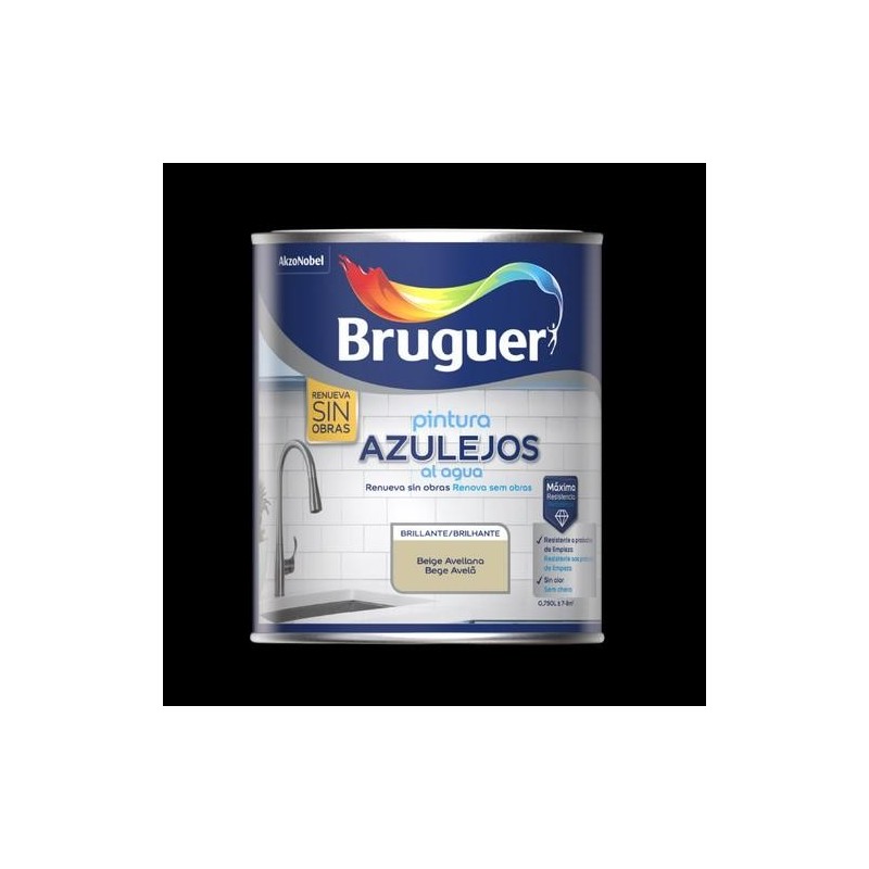 ESMALTE AZULEJOS AGUA BRILLANTE BEIGE AVELL 750ML