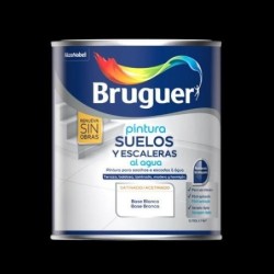 ESMALTE SUELO AGUA SATINADO BASE BLANCA 750ML