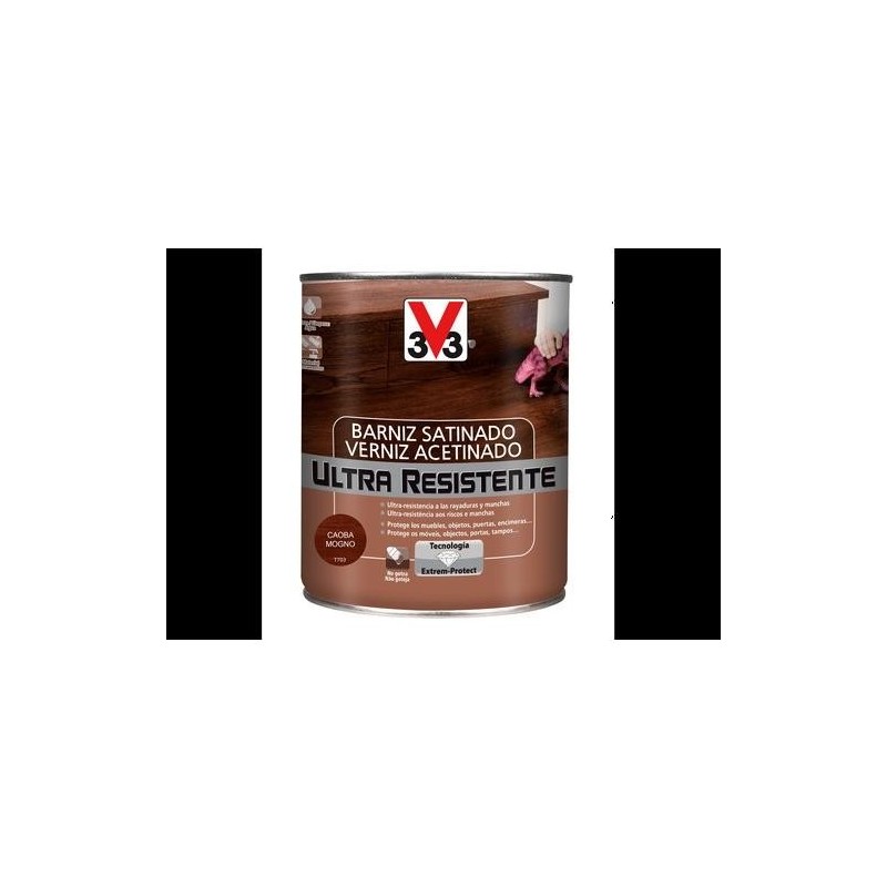 BARNIZ INT. ULTRA RESISTENTE SATIN. 750ML CAOBA