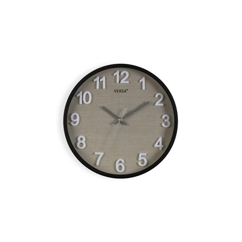 RELOJ COCINA DE PARED VESTA NEGRO 30CM 19520174