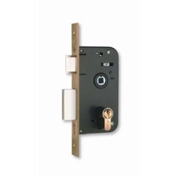 CERRADURA EMBUTIR 600-70X40 HIERRO NIQUELADO